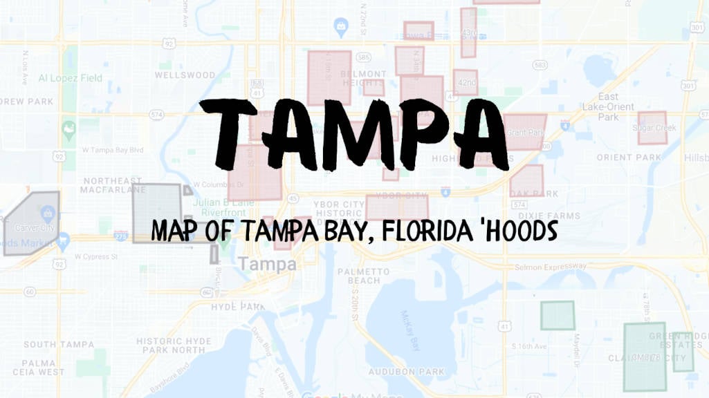 Map of Tampa Gangs (Full Tour of Tampa Hoods & Pinellas County)
