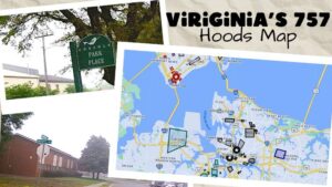 Map of Virginia Hoods of the 757 (Norfolk, Newport, Portsmouth)