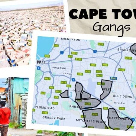Map of Cape Town Gangs (Tour Streets of Cape Town Slums)