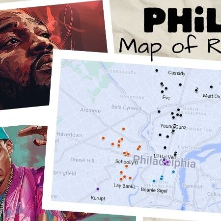 Map of Philly Rappers: Pinpoint Every Rapper from Philly’s Hood (1980s to 2020s)